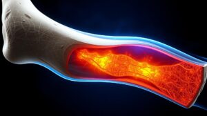 Dehidrasyon baş dönmesi - medikal atlas stilinde anatomik kesit illustrasyonu