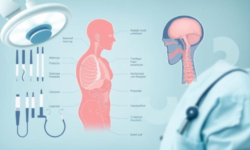 Sabah baş dönmesi nedenleri - medikal atlas stilinde anatomik kesit illustrasyonu
