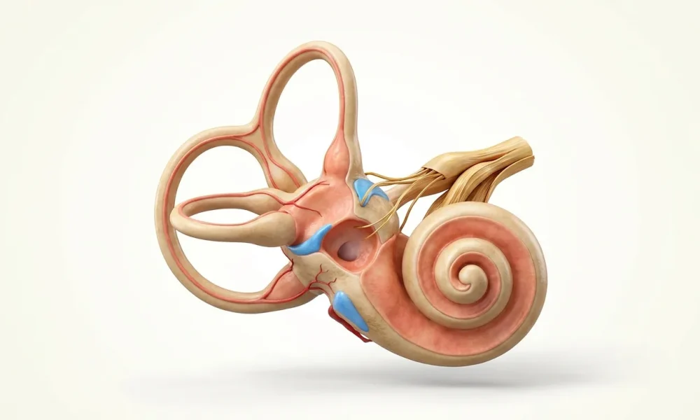 Yürürken denge kaybı vertigo mu - anatomik illüstrasyon