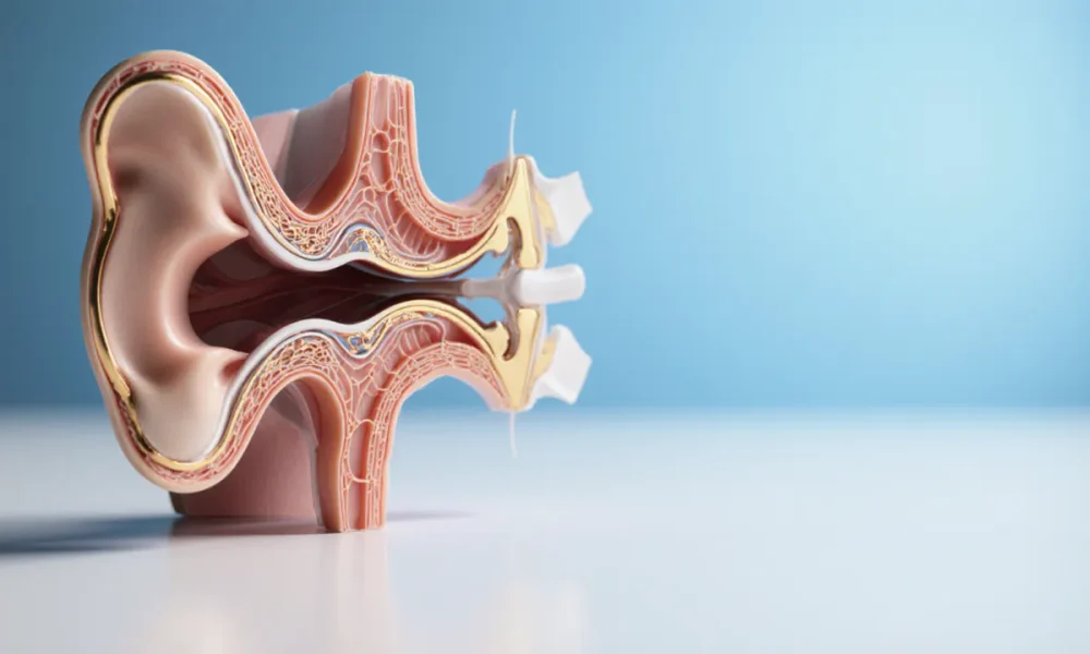 Vestibüler nörinit ve labirentit - iç kulak anatomisi modeli
