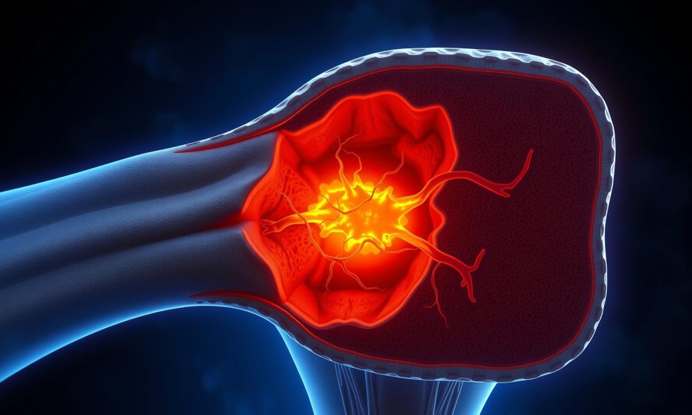 Tedaviye başlama - medikal atlas stilinde anatomik kesit illustrasyonu