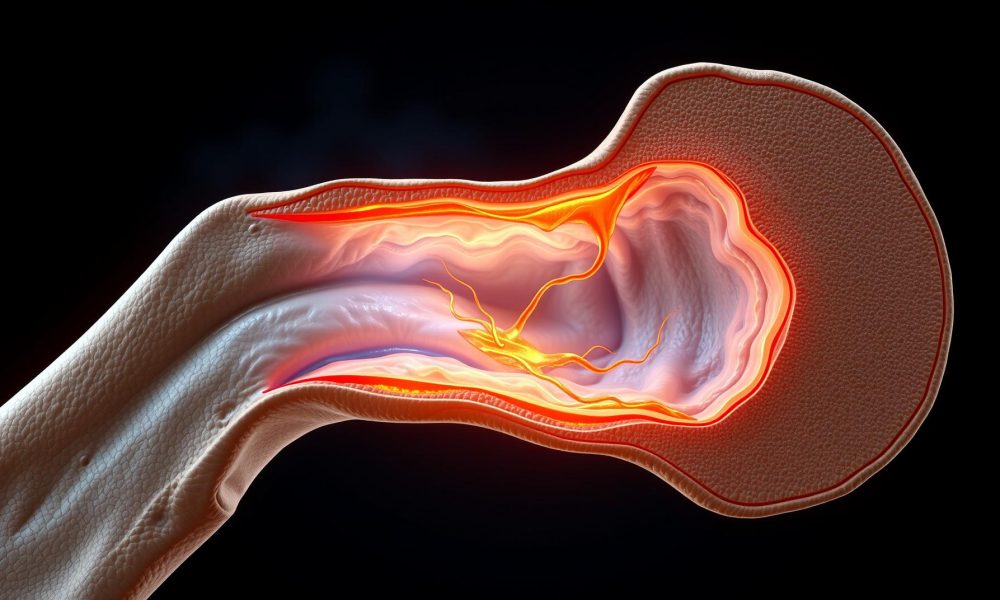 Vertigoyu ne tetikler - medikal atlas stilinde anatomik kesit illustrasyonu