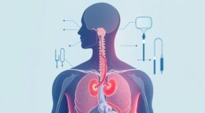 Geniz eti - medikal atlas stilinde anatomik kesit illustrasyonu