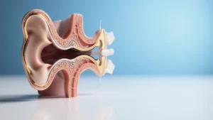 Vestibüler nörinit ve labirentit - iç kulak anatomisi modeli