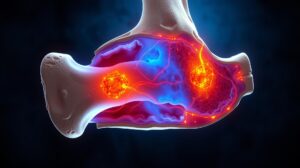 Kronik sinu - medikal atlas stilinde anatomik kesit illustrasyonu