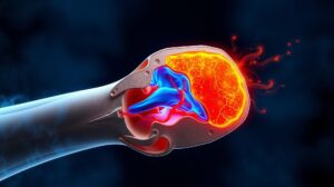Vertigo egzersizleri - medikal atlas stilinde anatomik kesit illustrasyonu