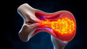 Vertigo nasıl anlaşılır - medikal atlas stilinde anatomik kesit illustrasyonu