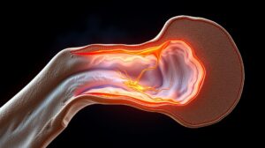 Vertigoyu ne tetikler - medikal atlas stilinde anatomik kesit illustrasyonu